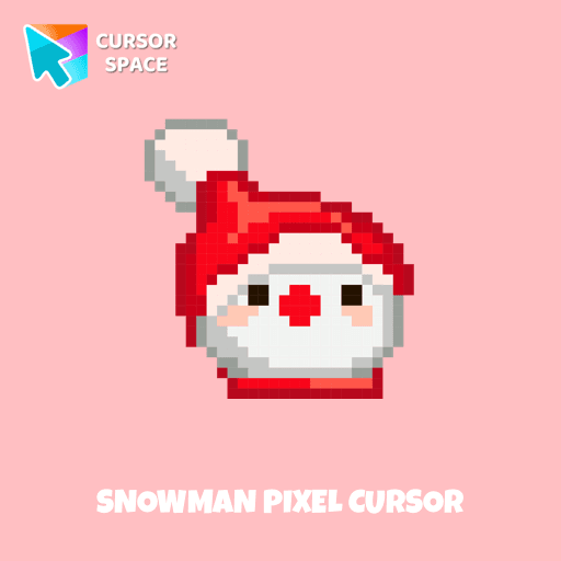 Snowman Pixel cursor arrow cursor